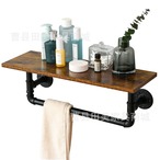 ウォールシェルフ　壁掛け　インテリア　アイアン　壁掛け収納　シンプル　インテリア　小物収納　模様替え　おしゃれ　リビング　ブラウン