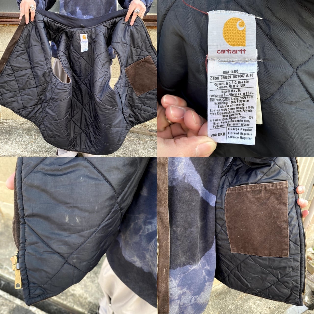 USA製 Carhartt カーハート ダック地 ワークベスト メンズXL 古着  