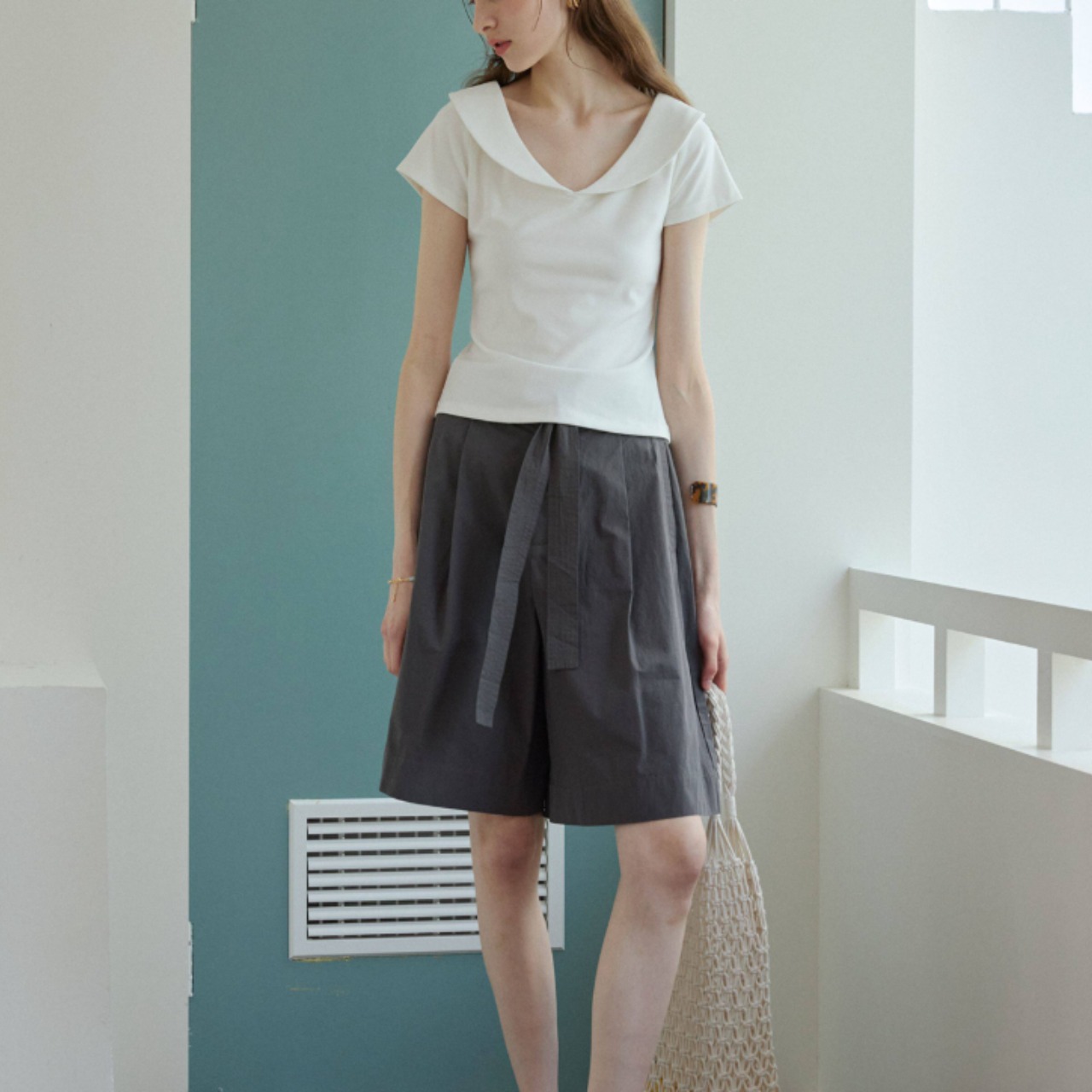 Lyceènne Noir Top F0646