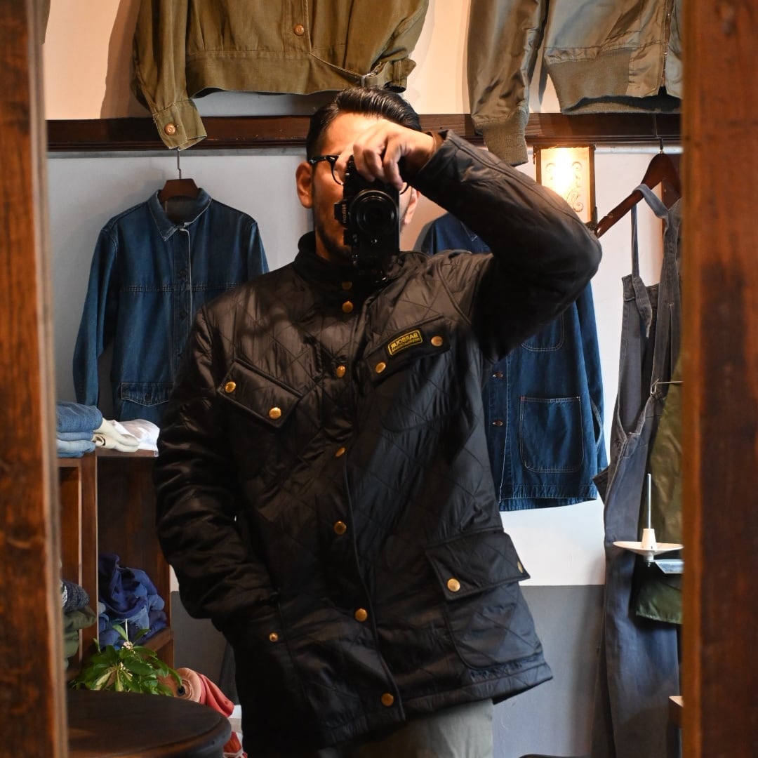 barbour international grass track quiting jacket653 | 【OWN KYOTO
