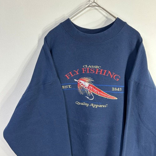 FLY FISHING 刺繍 スウェット クルーネック