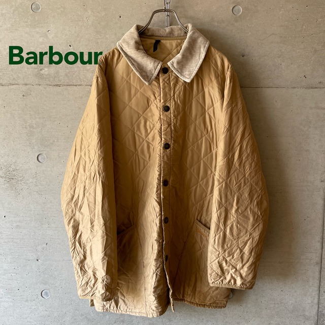 【Barbour】logo embroidery quilting jacket(lsize)0409/tokyo