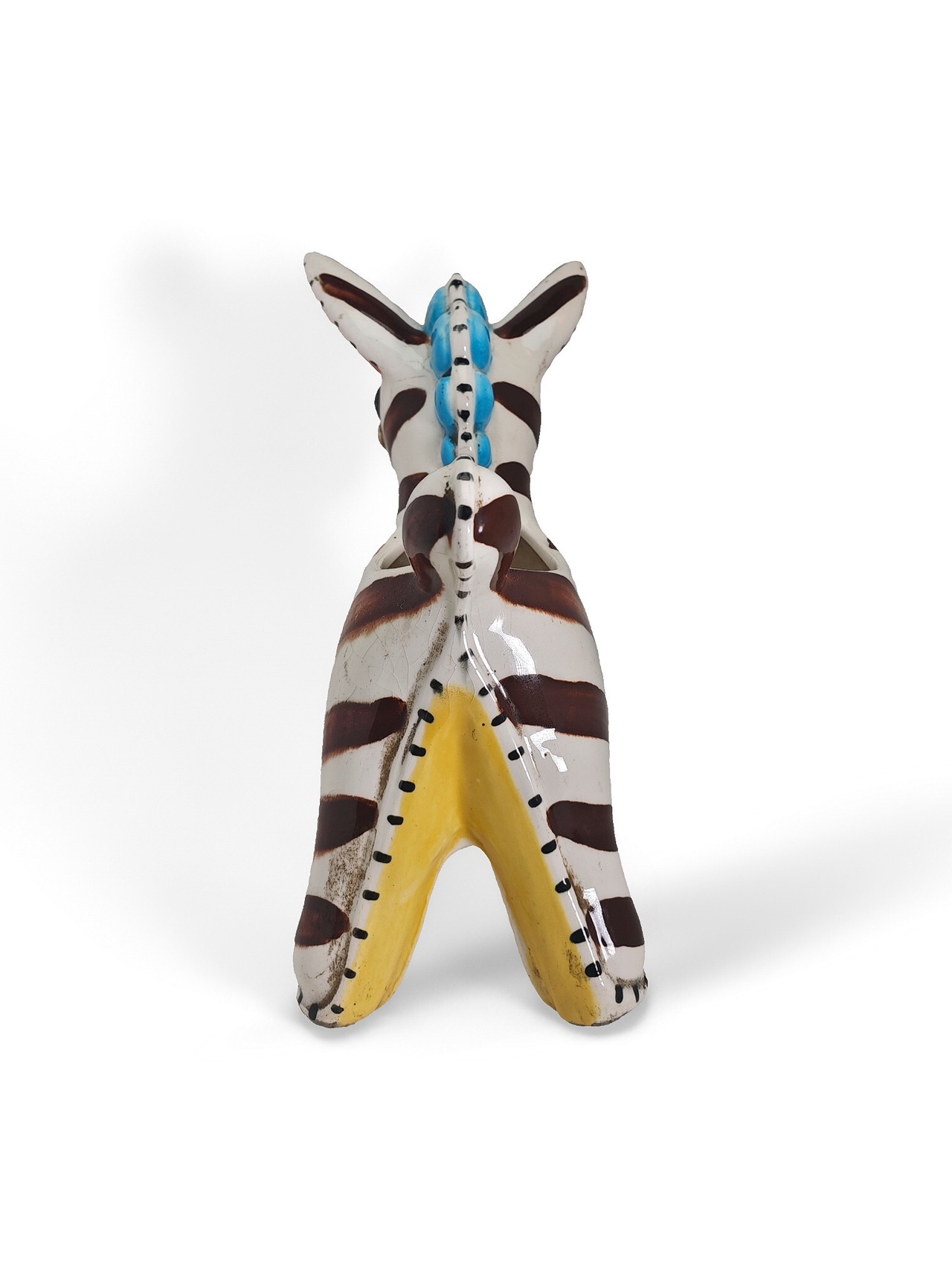 ヴィンテージ雑貨 セラミック シマウマペンホルター