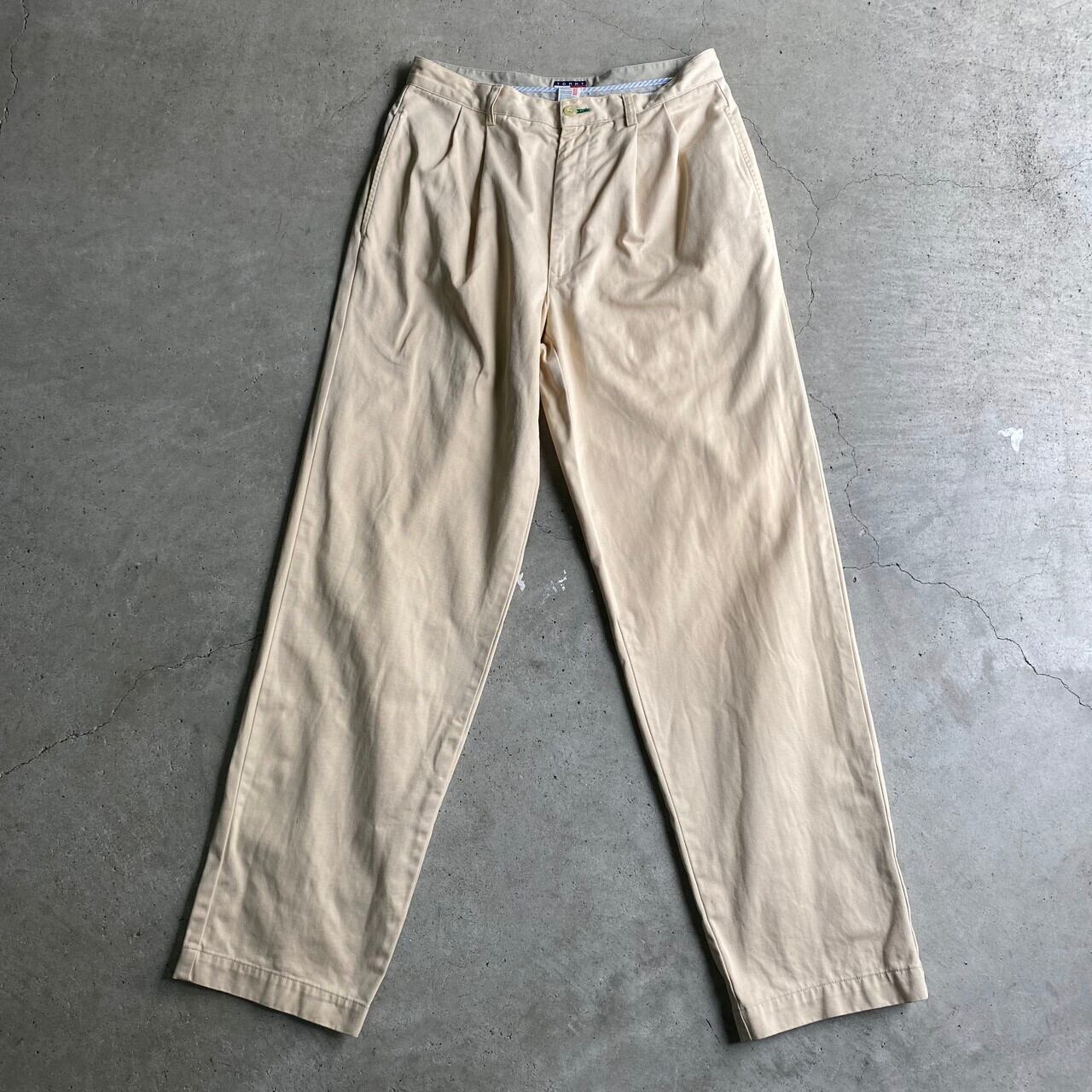 90年代 ビンテージ TOMMY HILFIGER トミーヒルフィガー 2タック