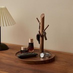 木製 アクセサリースタンド ｜ 木目調 木製インテリア 卓上収納 枝型 ジュエリー 腕時計 小物置き