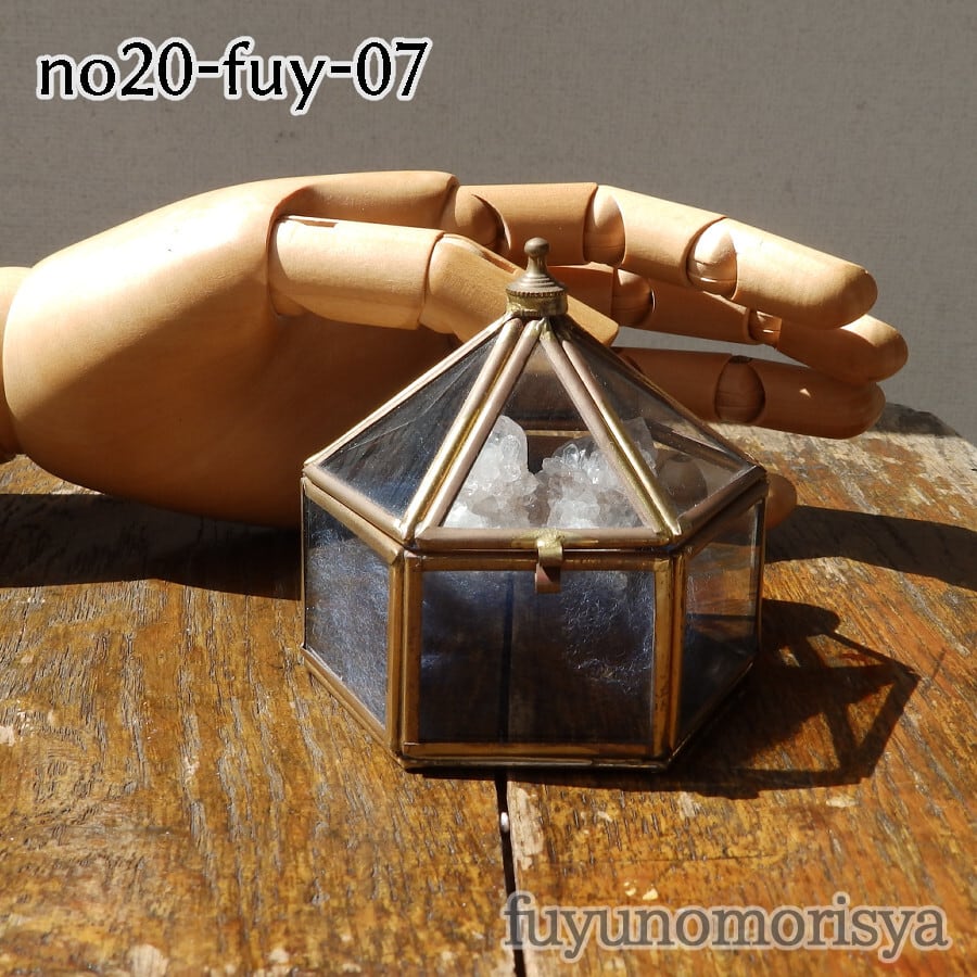 鉱物(テント型ケース中) - サボテン水晶 - フユノモリ社セレクト鉱物