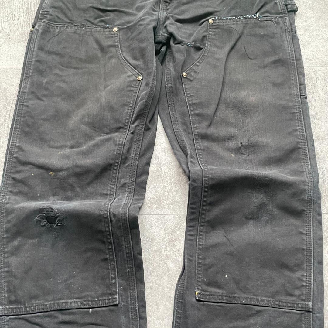 推定00s ブラック ダブルニー Carhartt W 31 L 35 | ib2