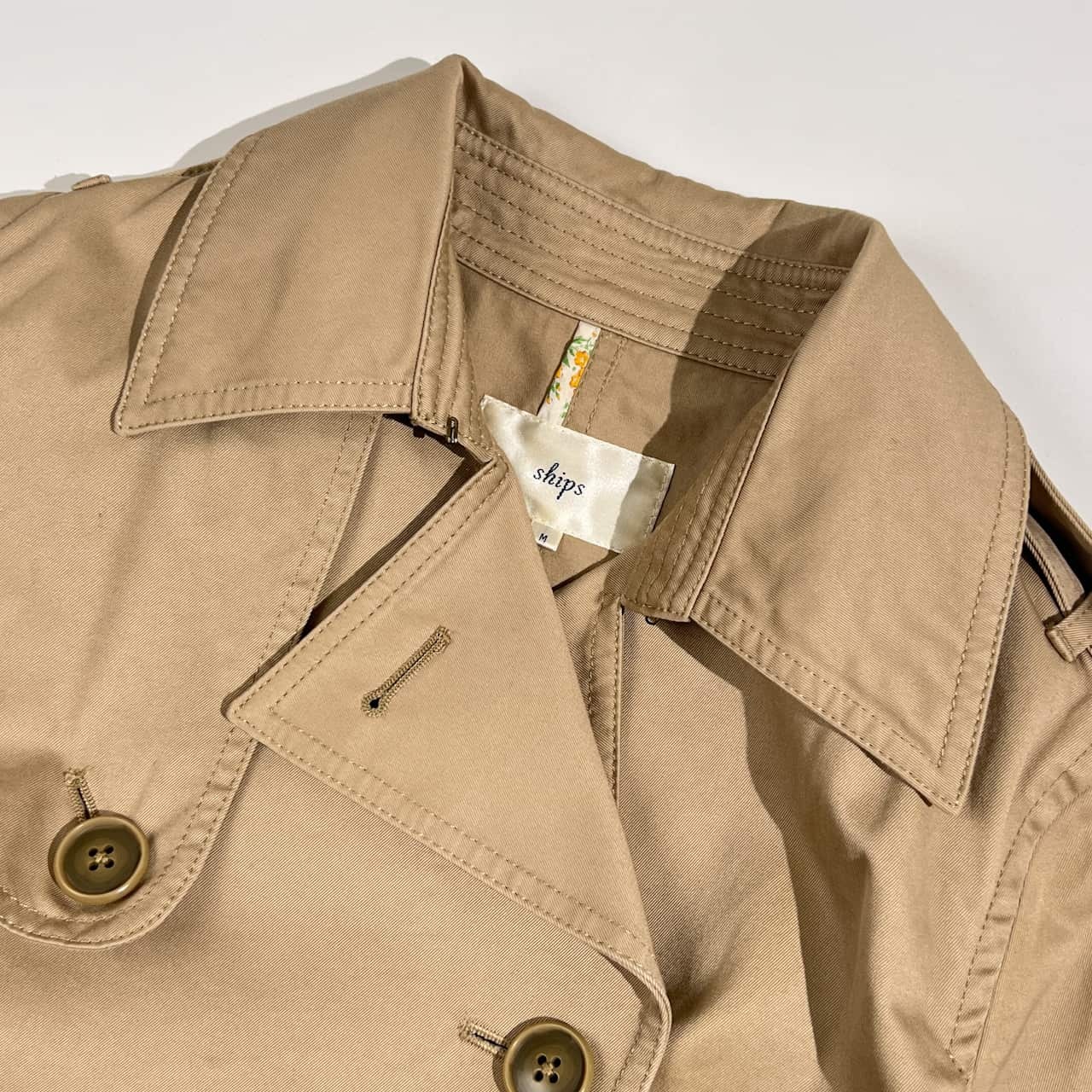 SHIPS シップス トレンチコート M/ベージュ系 レディース スプリングコート