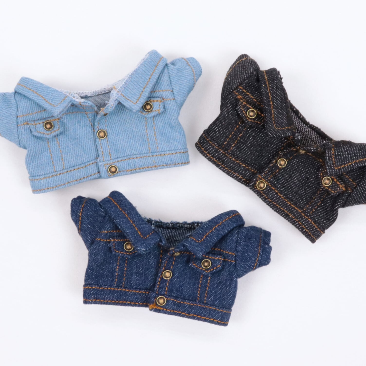 デニムジャケット 約15～17cm用 03010049 ぬい服 ぬいぐるみ用 装飾