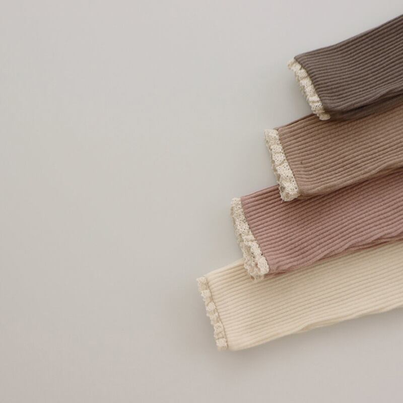 【即納】裾フリルのガーリーレギンス|海外子供服|韓国子供服