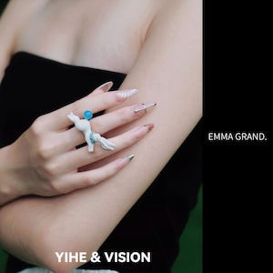 星雫を運ぶ白兎のドリームランリング E00651