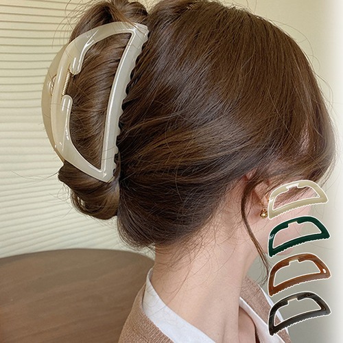 【日本倉庫即納】 樹脂ヘアクリップ 簡単まとめ髪 韓国風