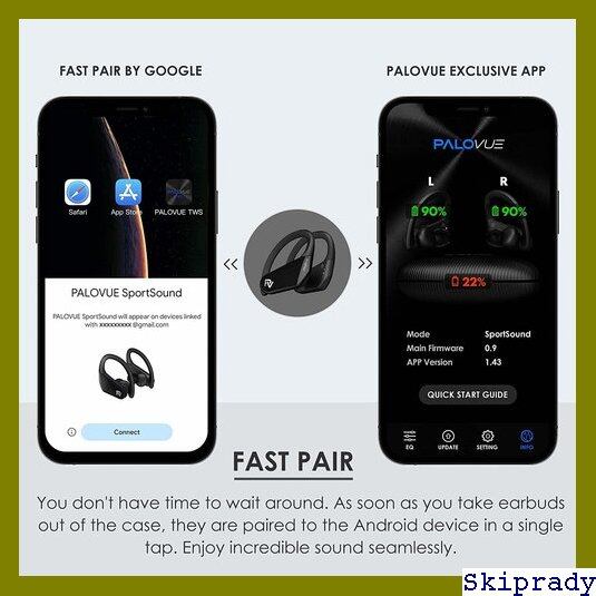 本日限定価格】 PALOVUE 黒 高速ペアリング CSR Qualm スポーツ用4つの