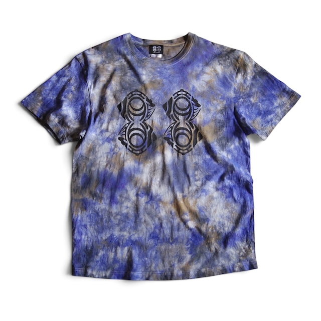 "88 LOGO" TIE DYE ORGANIC COTTON T-SHIRT / タイダイ オーガニックコットン Tシャツ -L- 【送料無料】