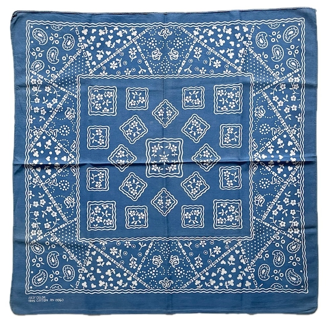 【刺し子】 ヴィンテージバンダナ MADE IN USA