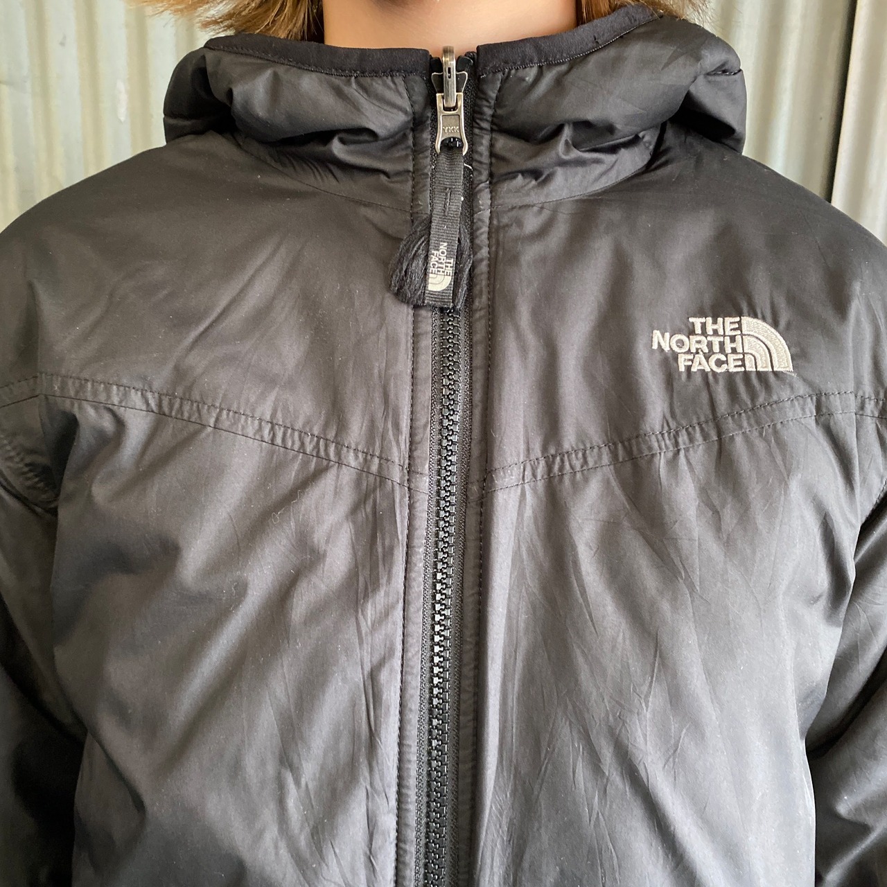THE NORTH FACE リバーシブル フリース ナイロンパーカー ボーイズM 