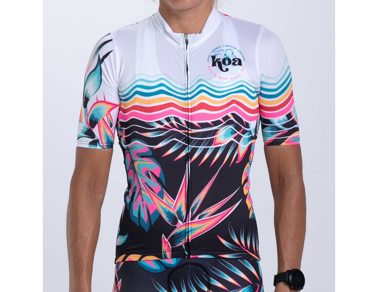 WOMEN CYCLE AERO JERSEY (KOA TROPICAL) レディース サイクル ジャージ ZFC11073