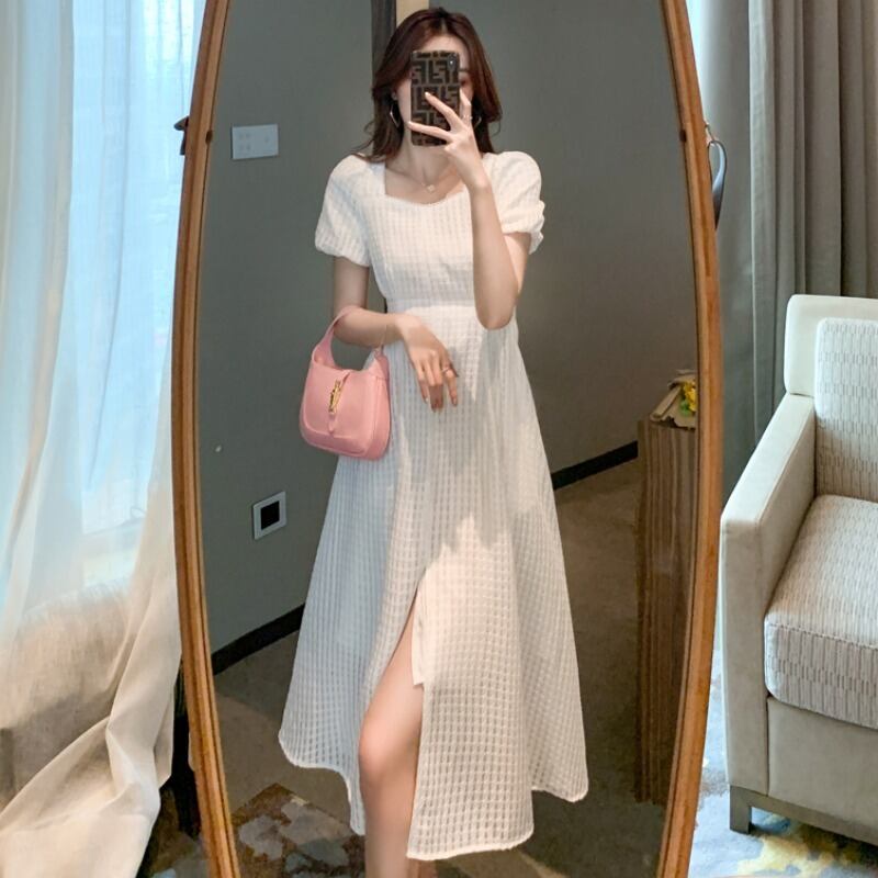 スカート スリーブウェストAラインドレス レディース ハンチェンe79626095378