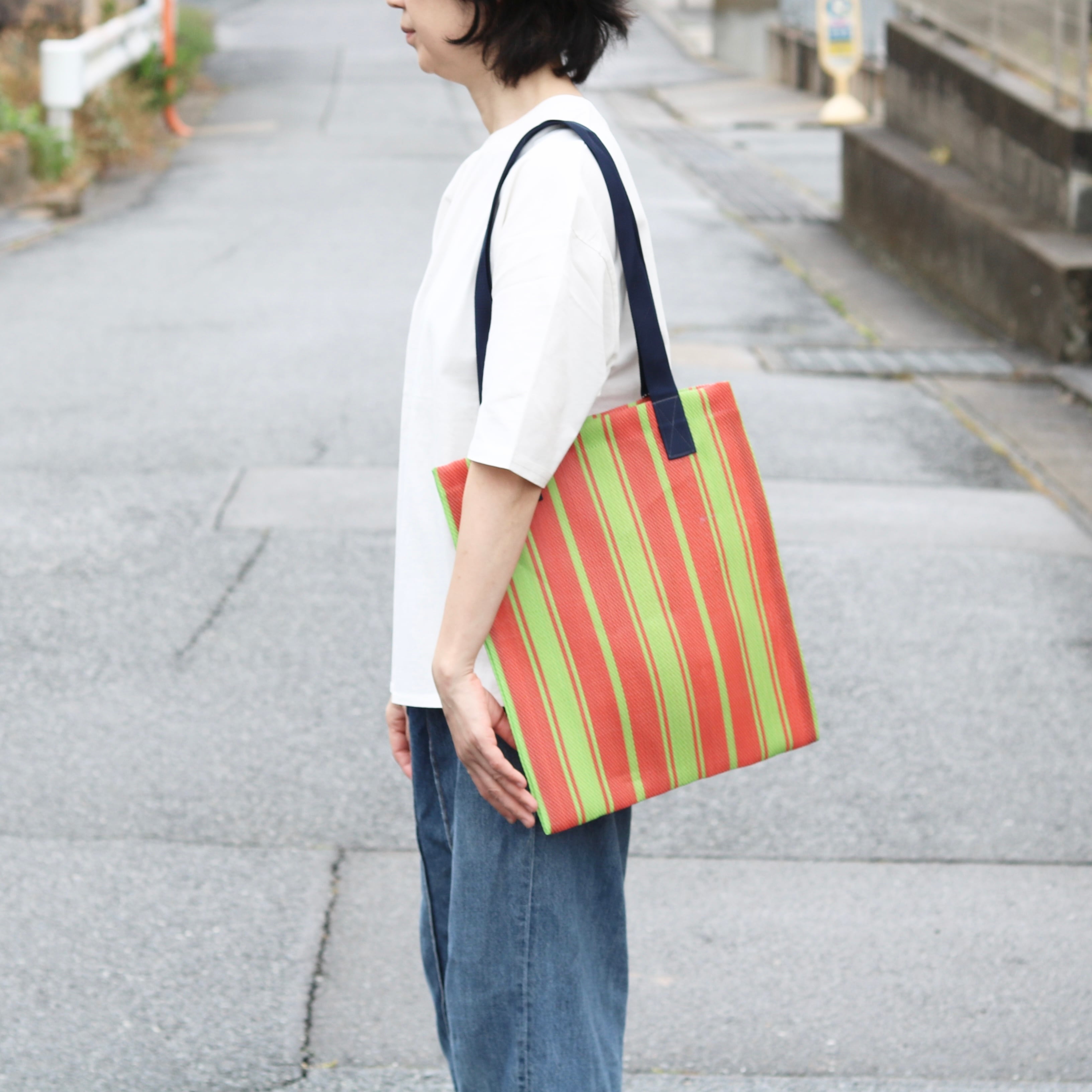 Lila&Fleur ストライプ トートバッグ | Zakka so-la