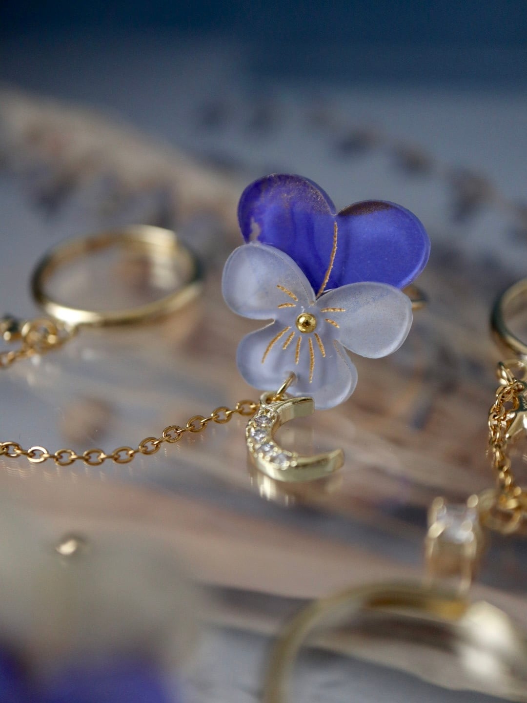 【Viola Moon】チェーンダブルリング