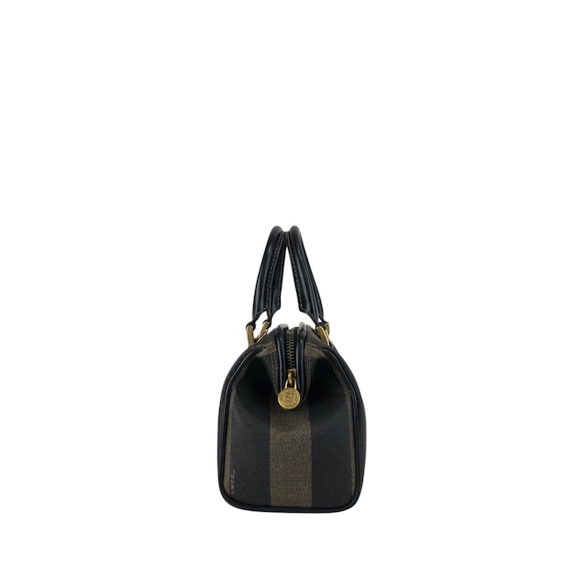 FENDI フェンディ ペカン ショルダーバッグ ブラック PVCレザー 2way ミニボストン vintage ヴィンテージ オールド jy5pns