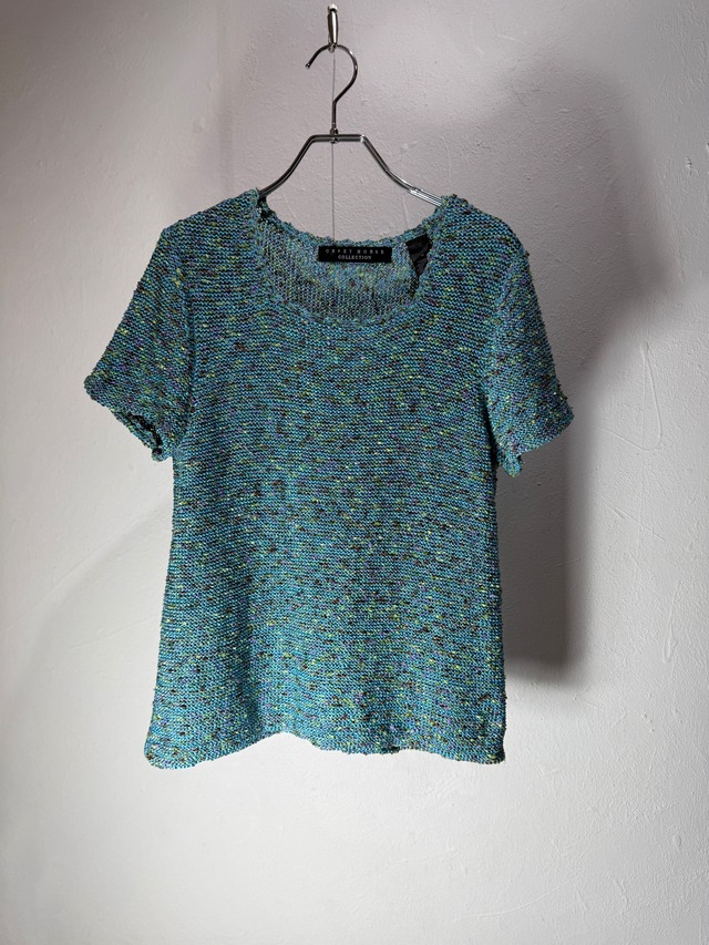 90’s Ribbon Knit Short Sleeve Top
