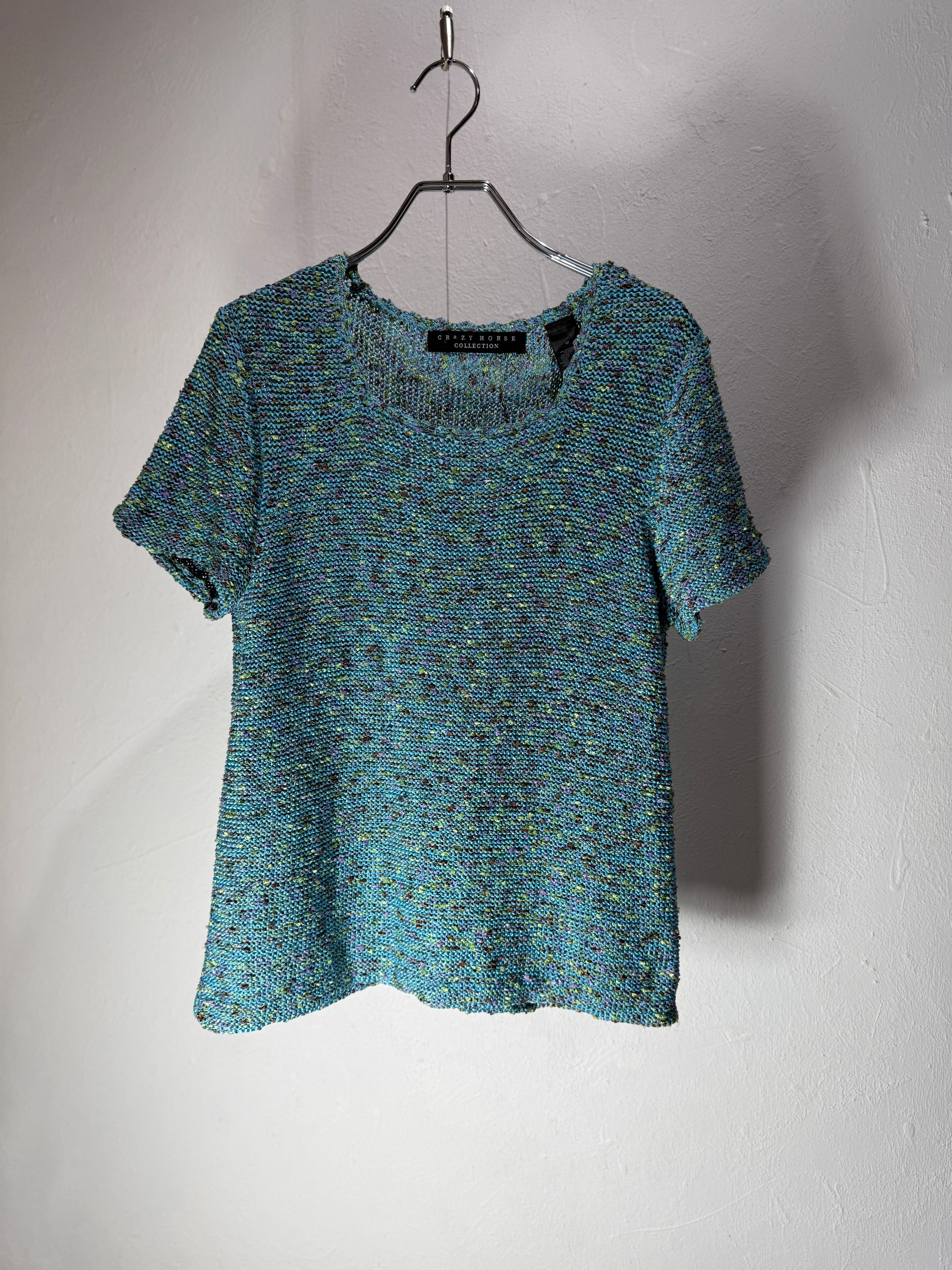 90’s Ribbon Knit Short Sleeve Top