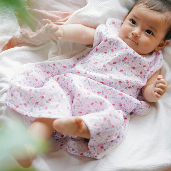 HALUULALA　[baby]オーガニックコットンスリーパー　妖精と花たち　（ギフトBOX付き）