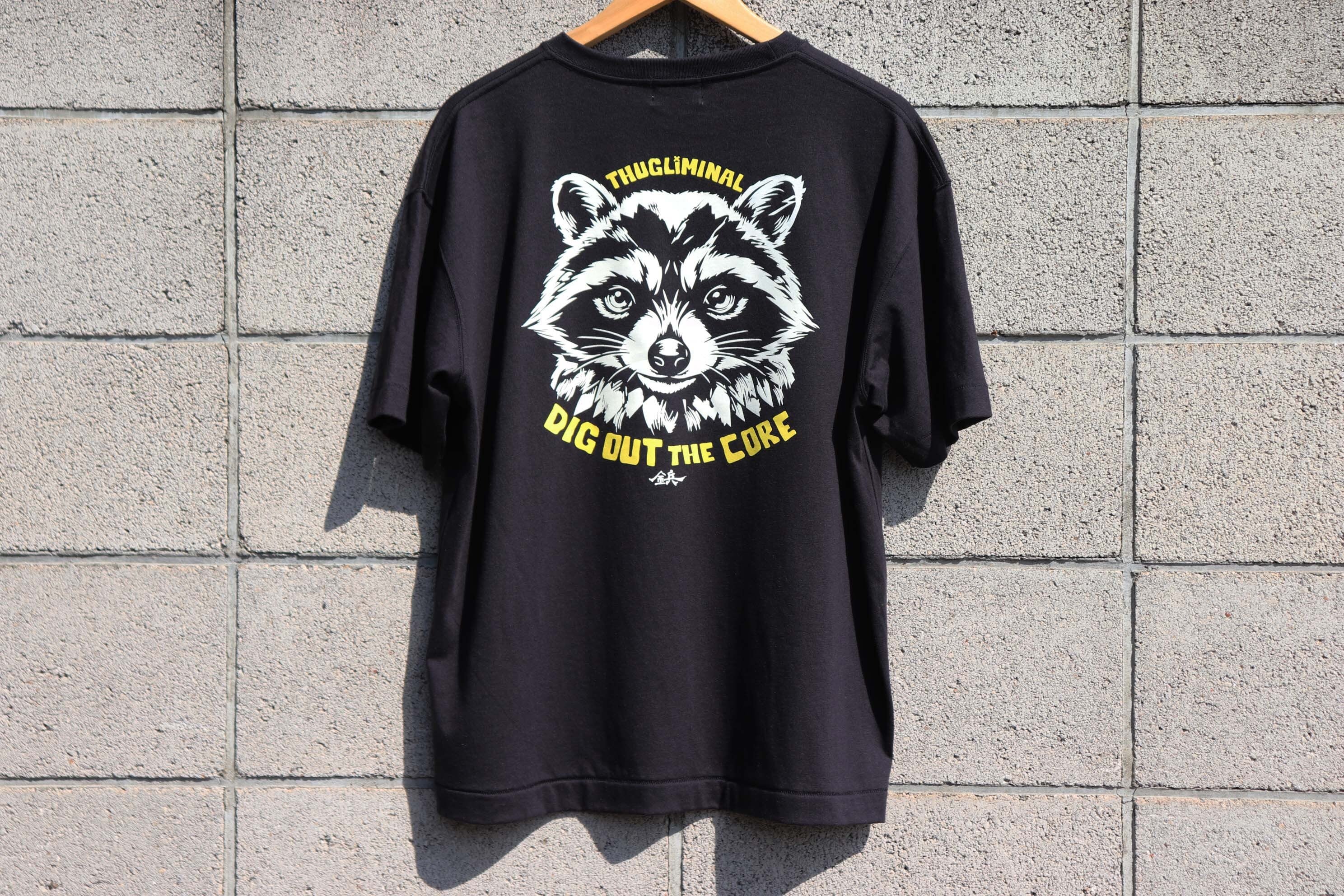 thugliminal 'DIG OUT THE CORE' black tee (半袖黒Tシャツ)
