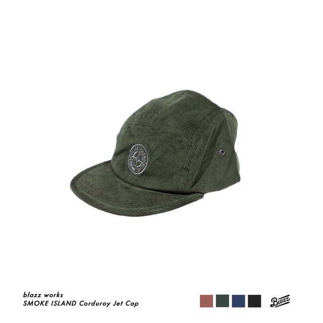 SMOKE ISLAND Corduroy Jet Cap [OLIVE]