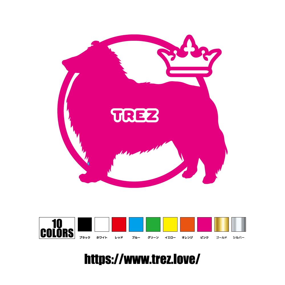 全10色 名前入り ラフコリー DOG ON BOARD ステッカー