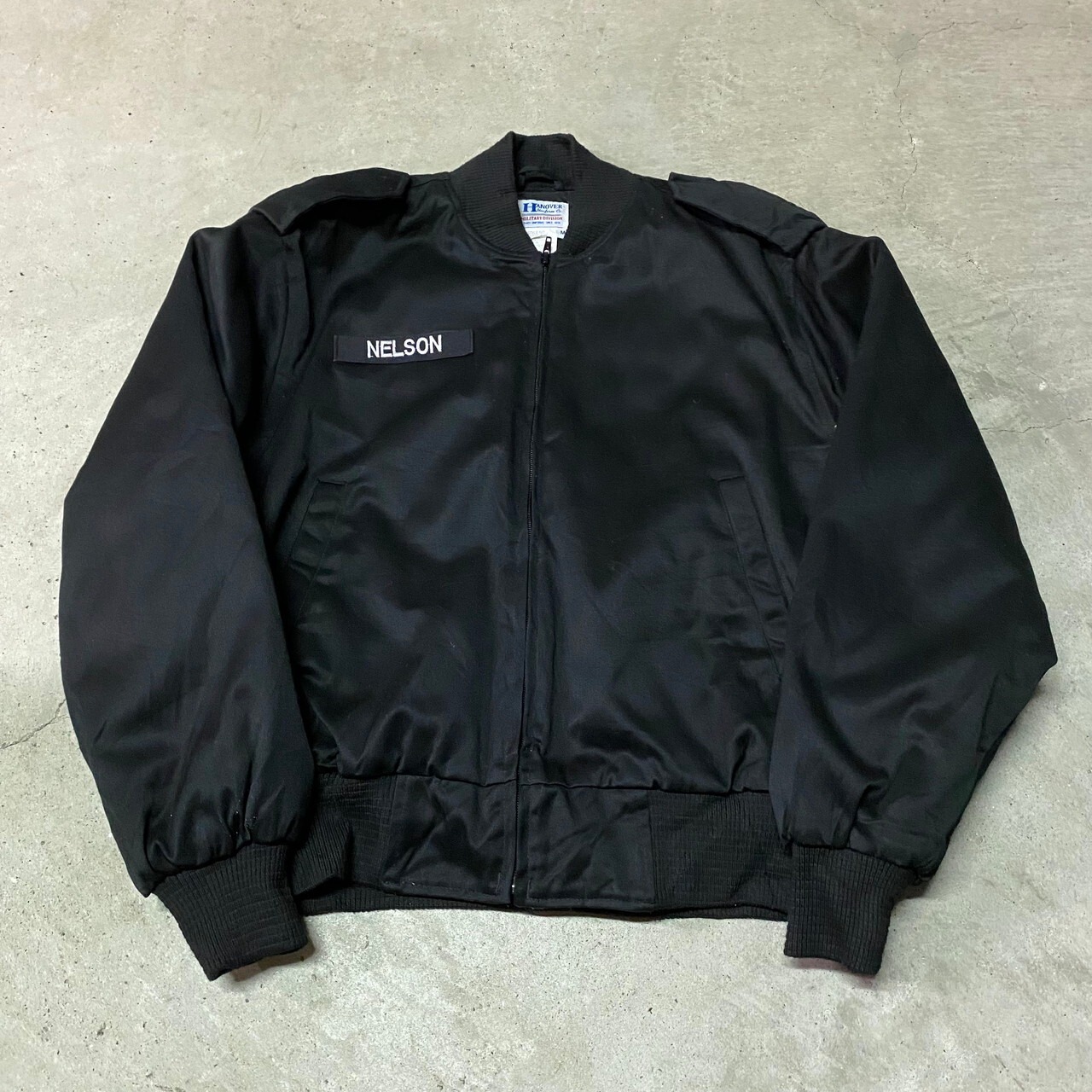HANOVER 民間品 ミリタリージャケット メンズL相当 古着 ワッペン付き 