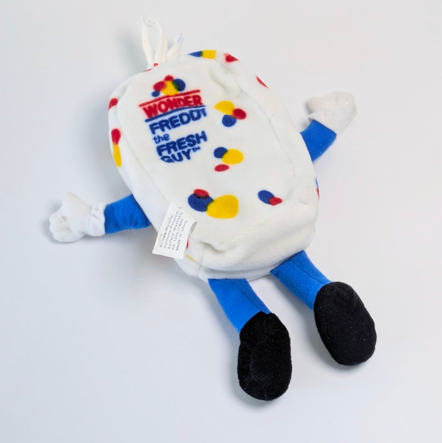 ☆ VINTAGE 1999 ☆【 Wonder Bread ( ワンダーブレッド ) 】Snackin Friends『 フレディ・ザ・フレッシュガイ 』ビーンぬいぐるみ / プラッシュ plush〚アメリカン雑貨 アメトイ〛