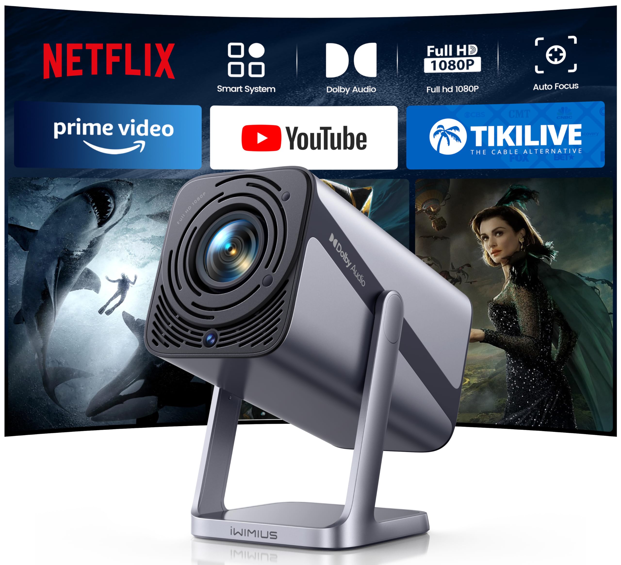 プロジェクター 4k【Netflixライセンス&20WDoIby対応】1000ASNI高輝度