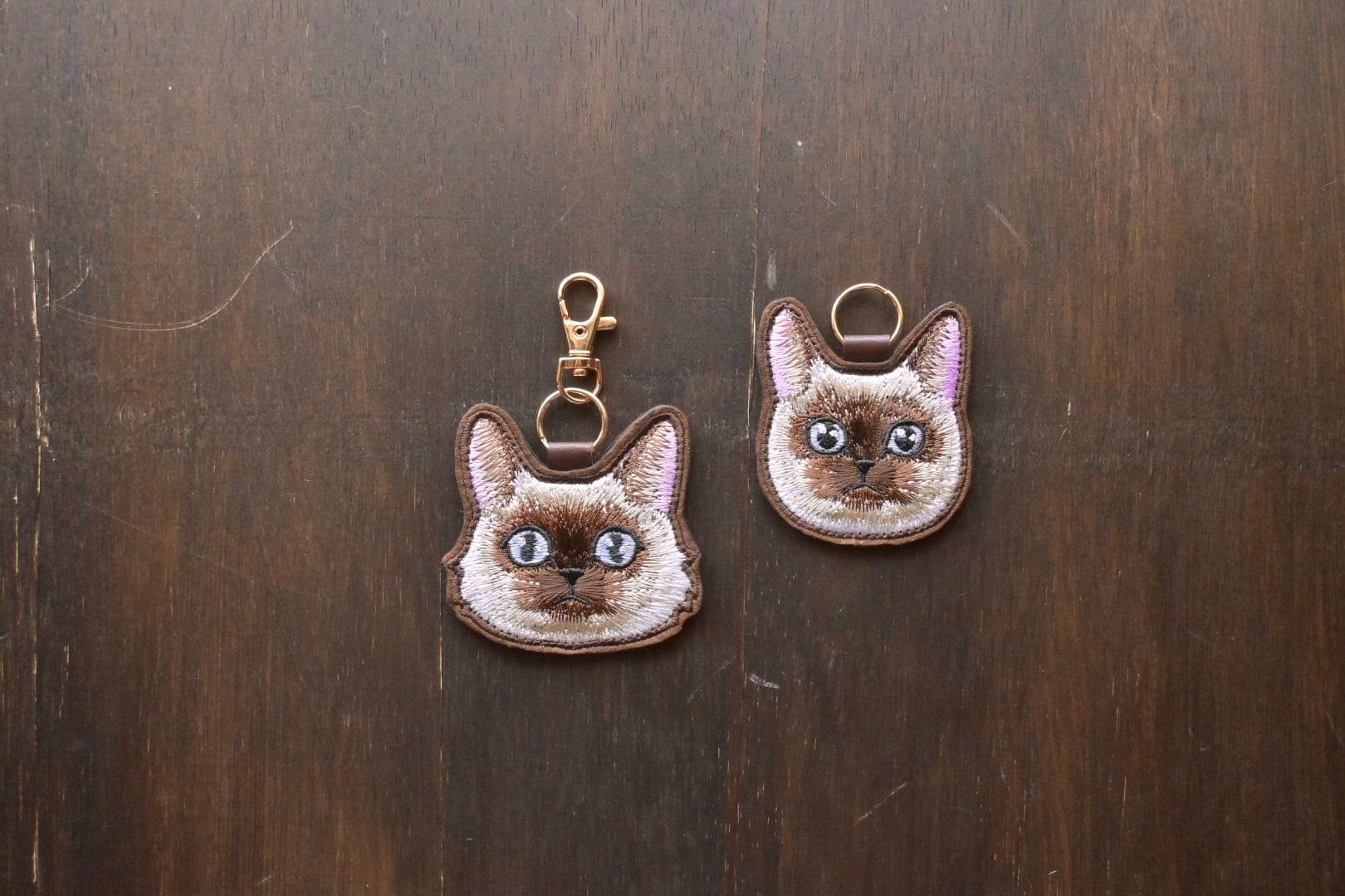 シャム猫ちゃんのキーホルダー | 猫と暮らす洋裁店
