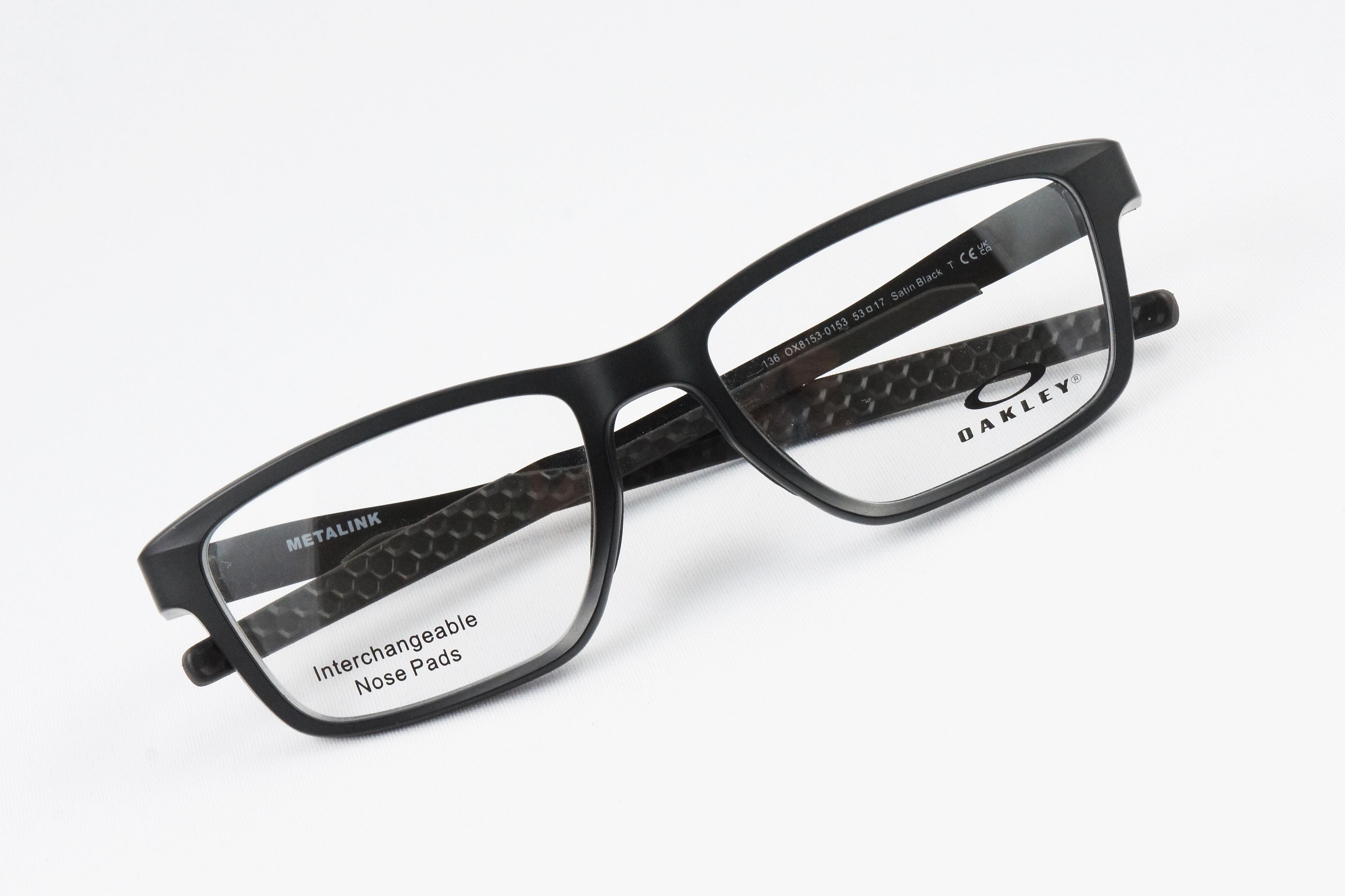 OAKLEY メガネ METALINK OX8153-01 スクエア ハイブリッジフィット