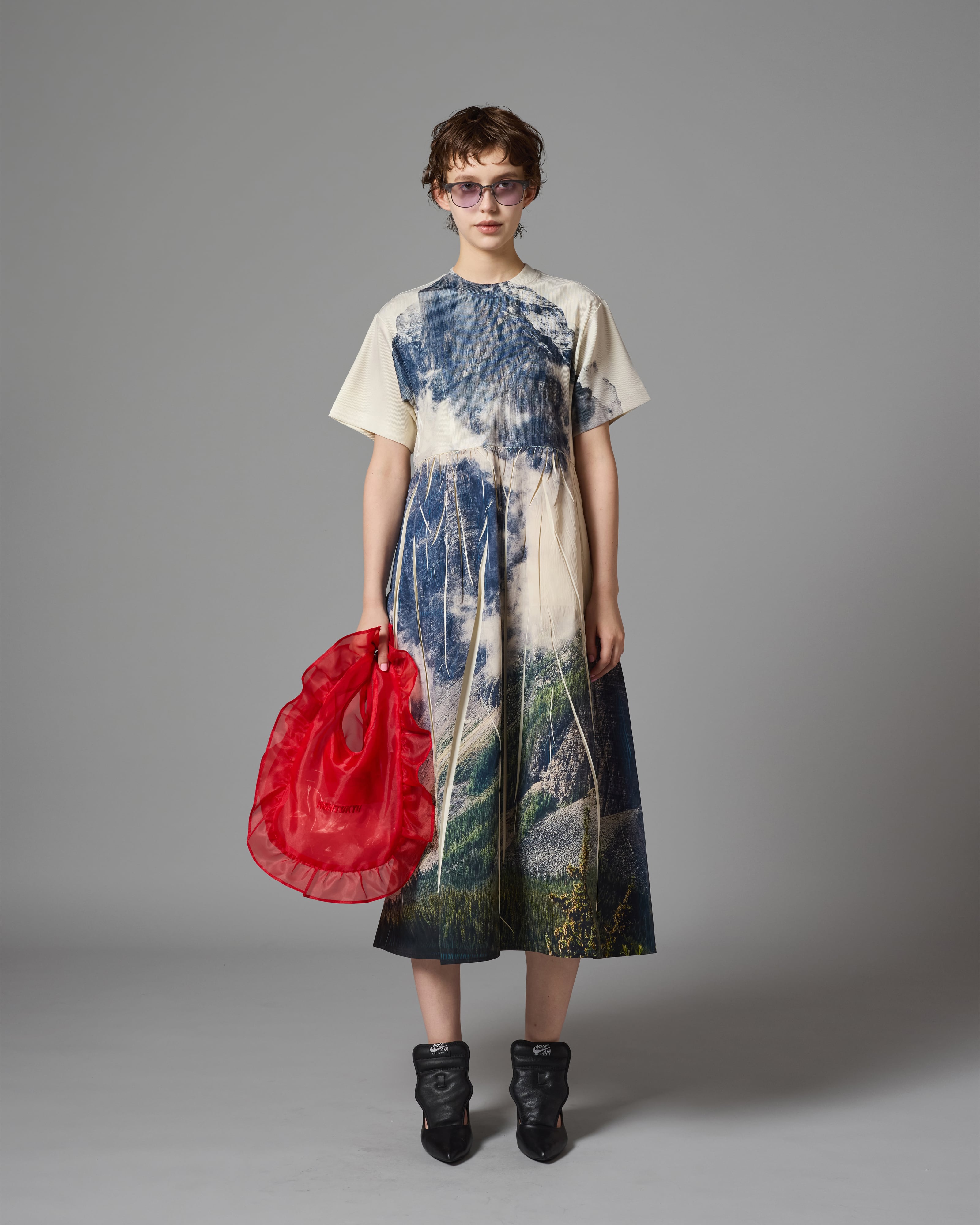 NON TOKYO ノントーキョー】 / DIRECT PRINT RIB ONE-PIECE ダイレクト