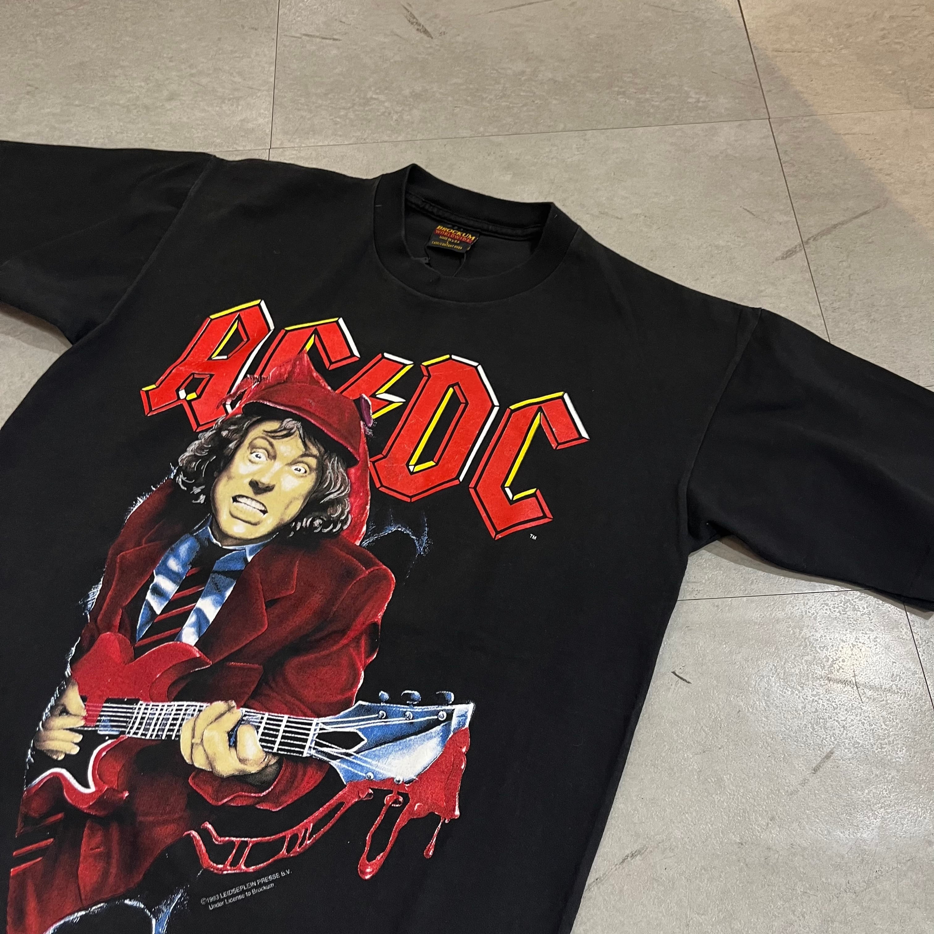 90年代 USA製 size: L 【 AC/DC 】バンドTシャツ ハードロック ...