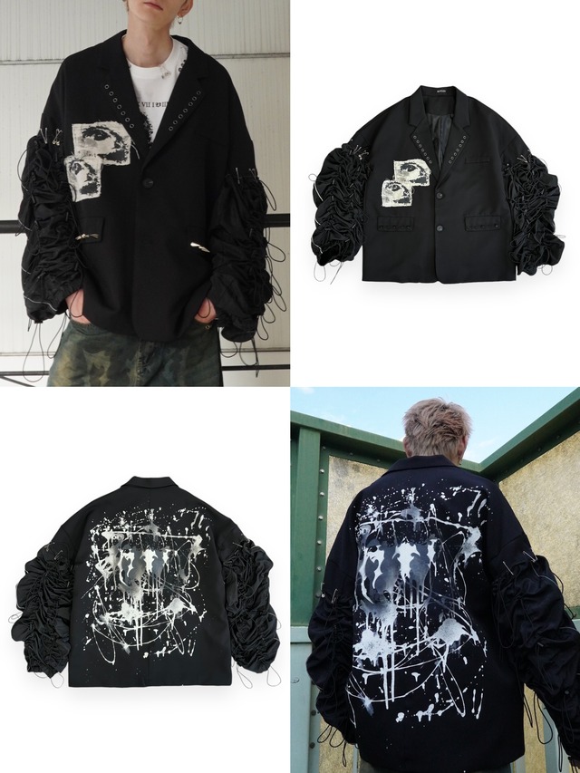 【RUPTIVEY】remake gopchang design tailored jacket"闇叫"