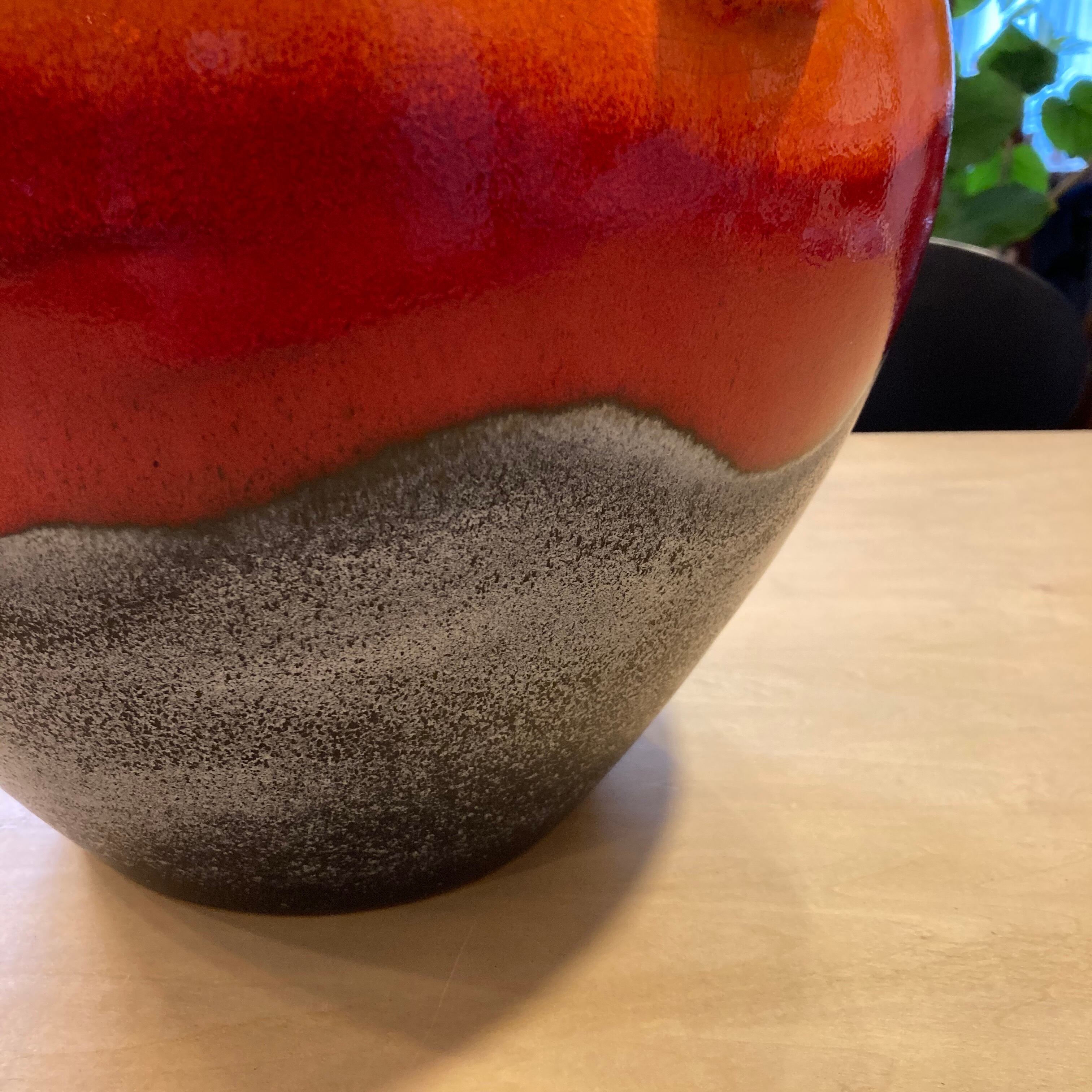 西ドイツ Dumler & Breiden / vintage fat lava vase 壺 Φ360×H500mm