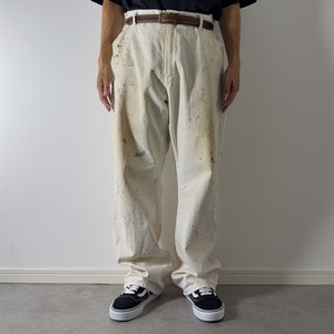 Dickies Sherwin-Williams white painter pants [W42L31相当] 古着