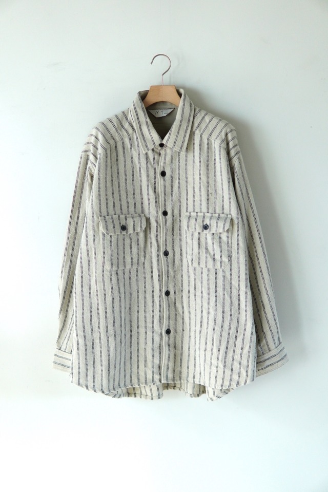 ANCELLM / STRIPE BOXY WORK SHIRT / ANC-SH105