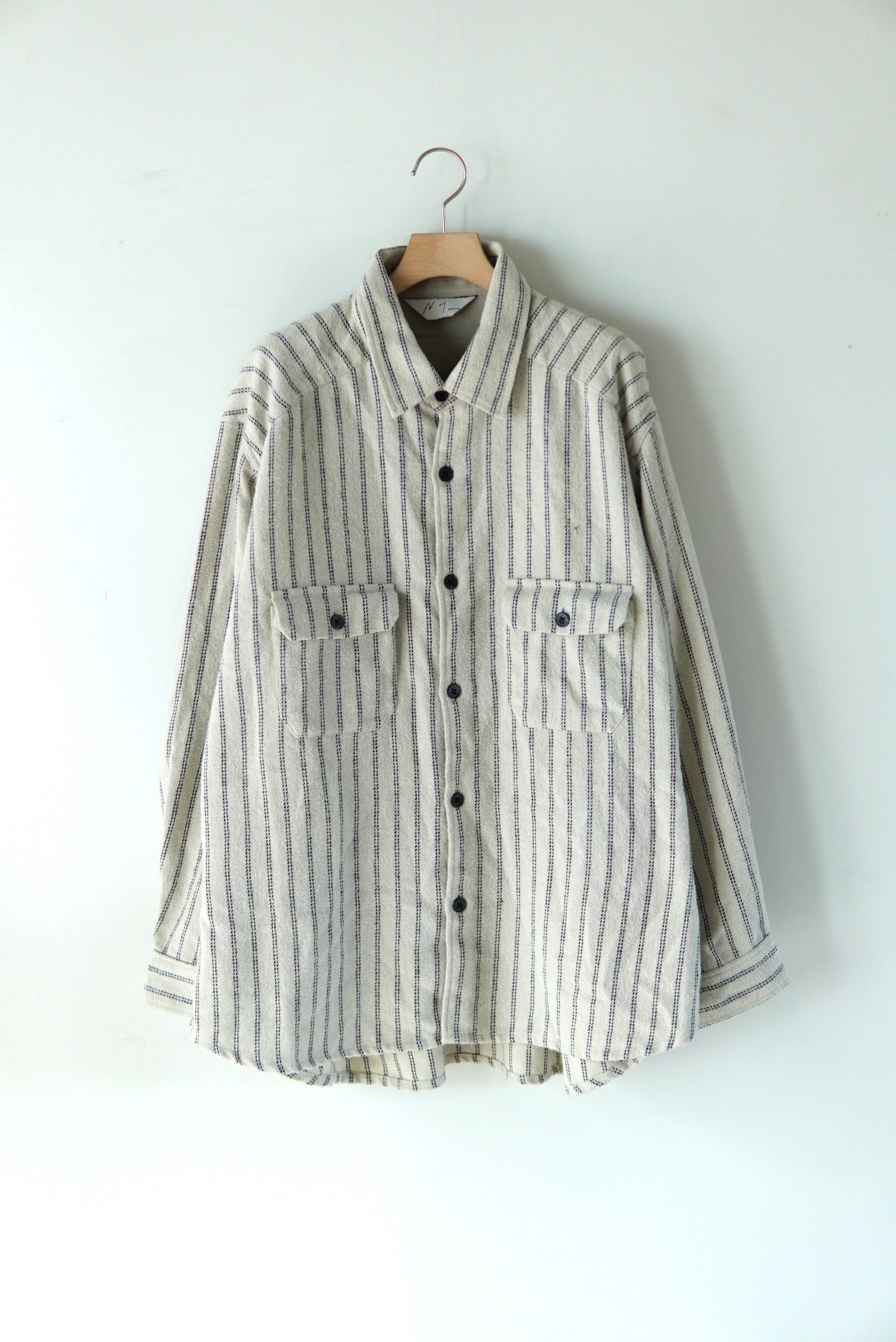 ANCELLM / STRIPE BOXY WORK SHIRT / ANC-SH105