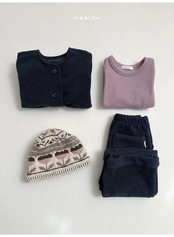 〖取寄〗韓国子供服 / 26winter / minirobe / フラワージャガードビーニー / キッズ *FREE*