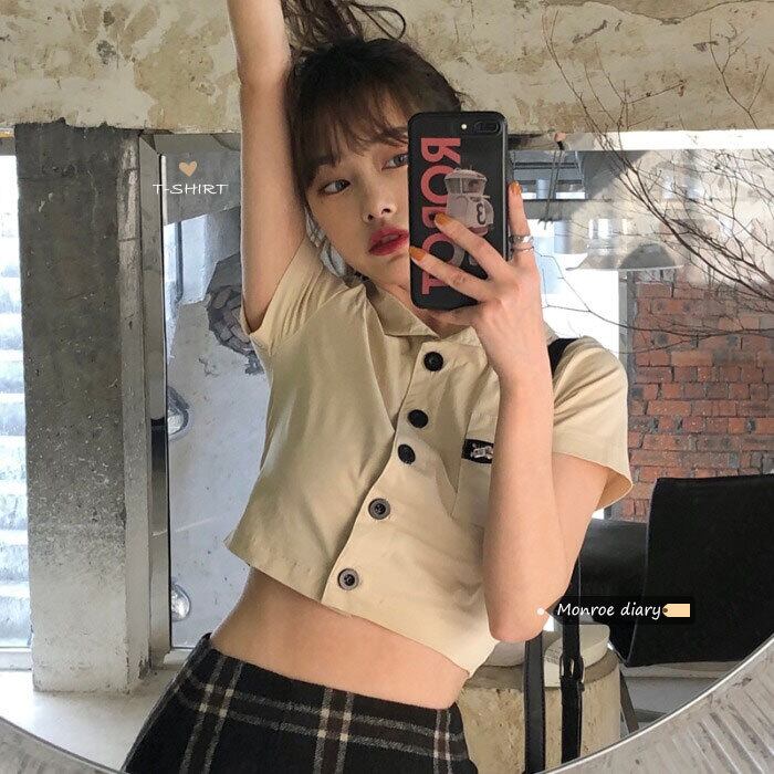スタンダードシャツ ショートレディースサマージャケット レトロ 夏物 モンロー52581297050