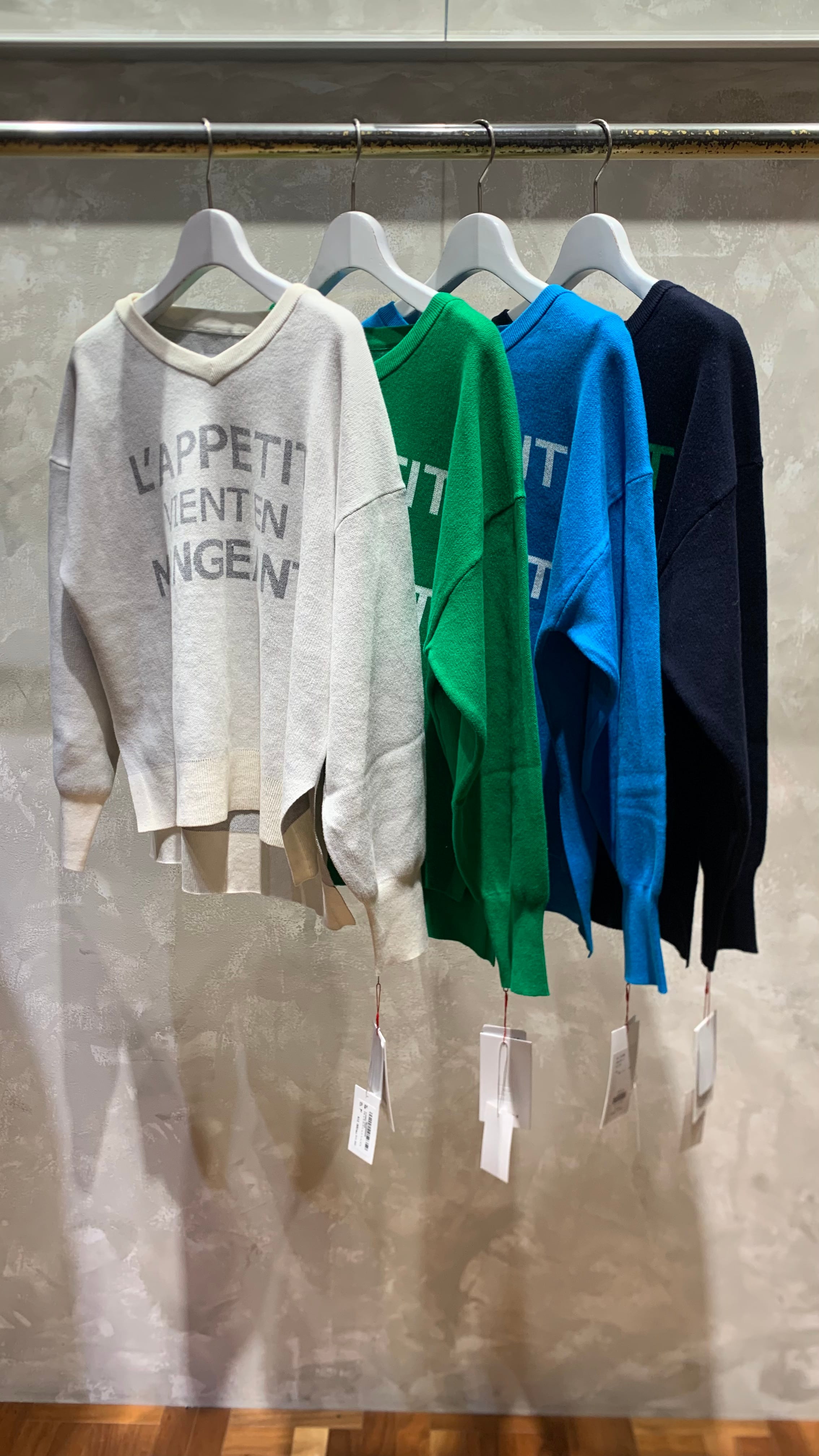 anuke】Knit Polo Onepiece | LASHIC