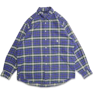古着 90年代 ノーティカ NAUTICA ボタンダウンシャツ 長袖シャツ ワンポイント チャック 表記：L　gd409018n w60407