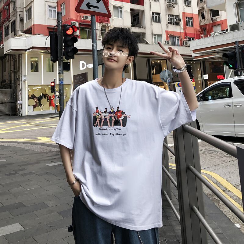 全4色 Tシャツ カットソー プリント カジュアル シンプル