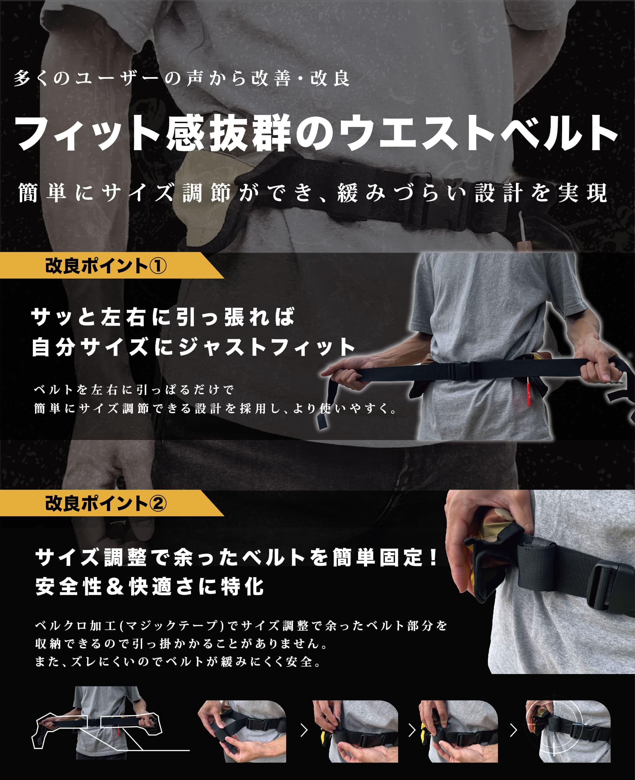 Umibozu(ウミボウズ) 手動膨張式 ライフジャケット 救命胴衣 釣り
