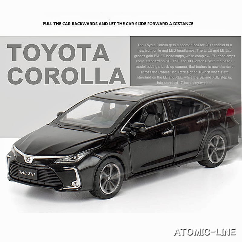 TOYOTA カローラ 1/32 ミニカー 全3色 ライト点灯 エンジンサウンド